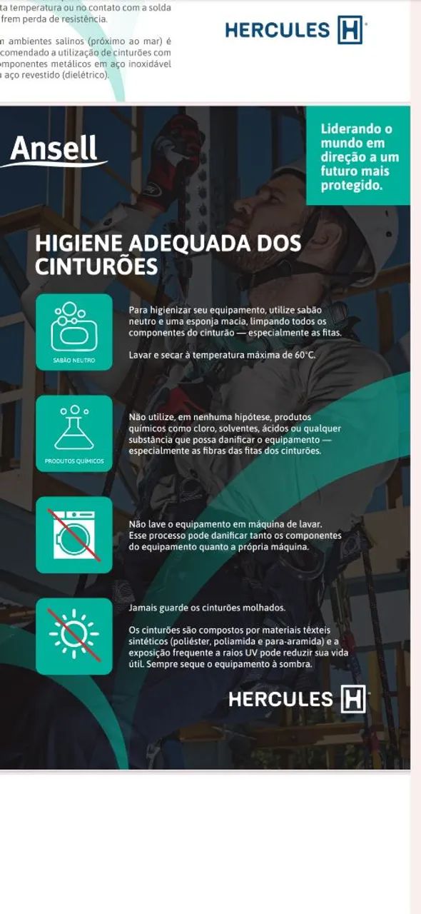 Vendo cinto e talabarte Hércules semi novo - Foto 4