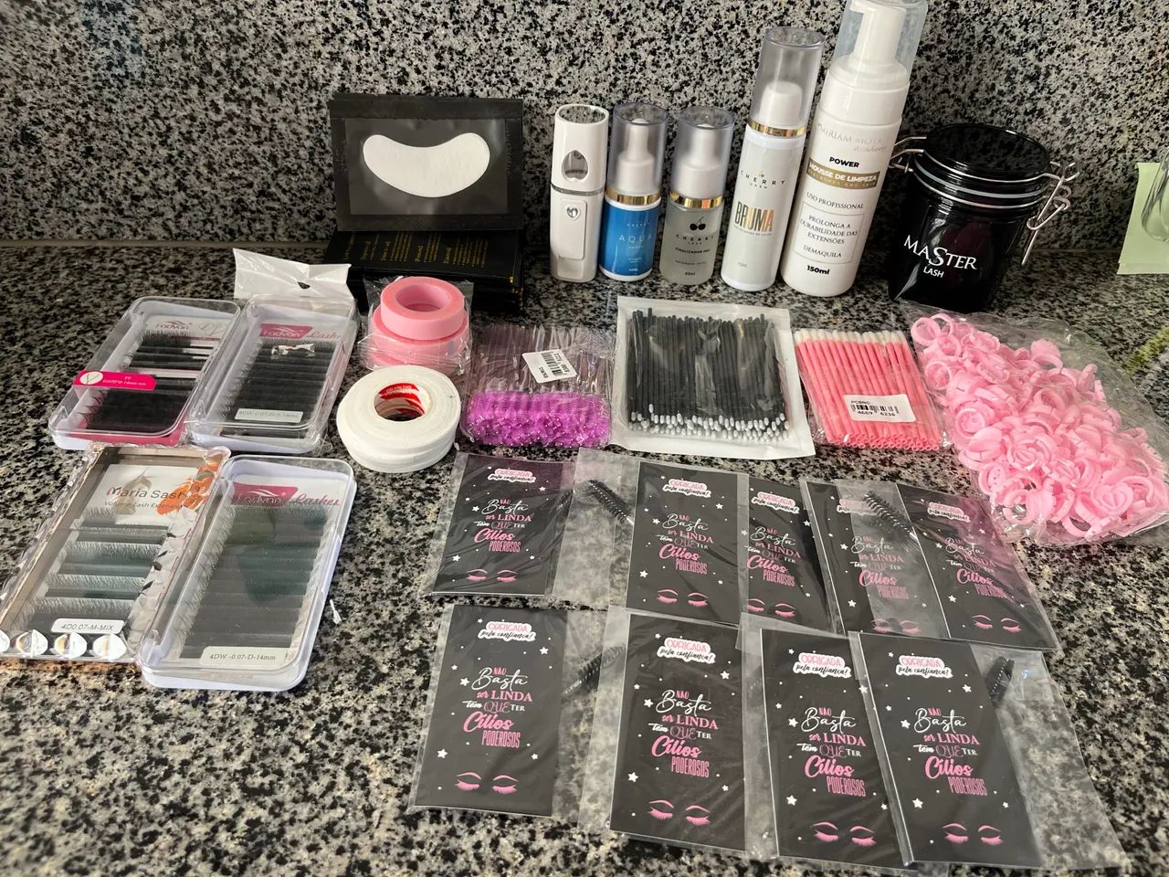 Kit Completo Extensão de Cílios Lash Designer + Mimos