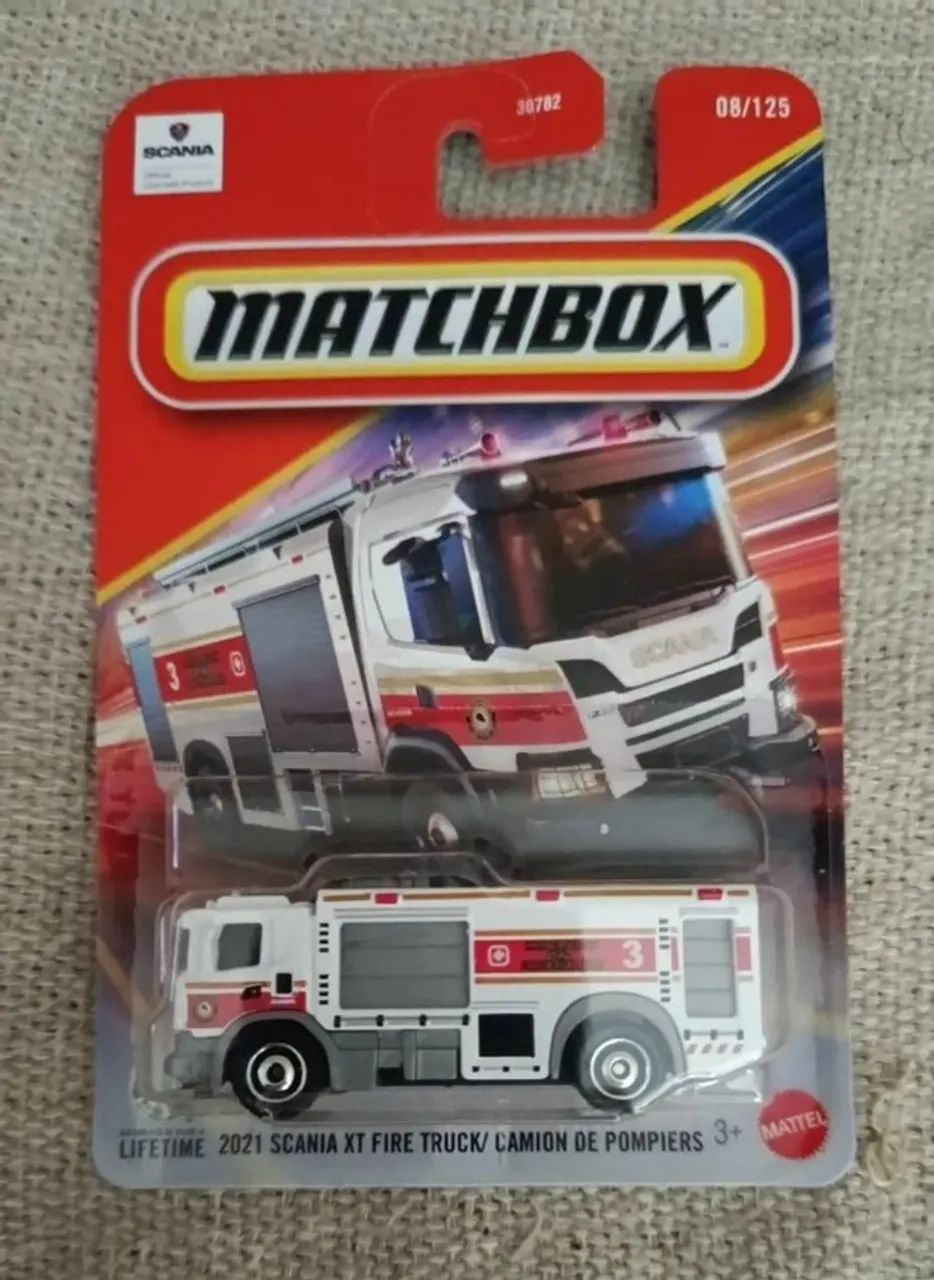 matchbox bombeiro scania