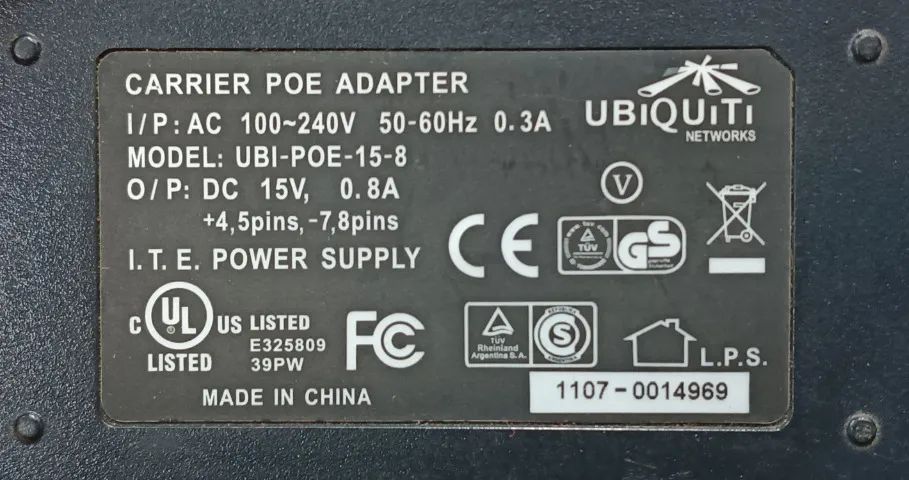 Fonte Ubiquit POE 15v 10/100 - Foto 3