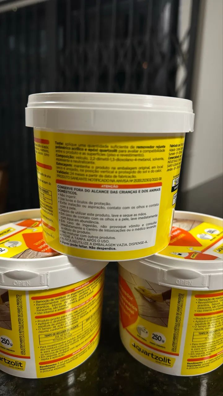 3 Removedor Rejunte Polimérico Acrílico/epóxi 250g Quartzolit - Foto 3