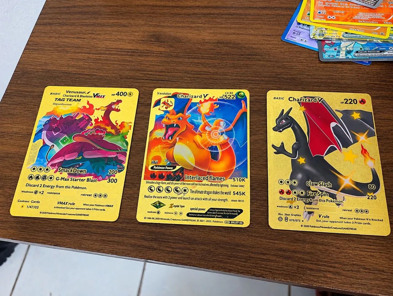 Lote 142 Cartas Pokémon TCG + Cartas Ex