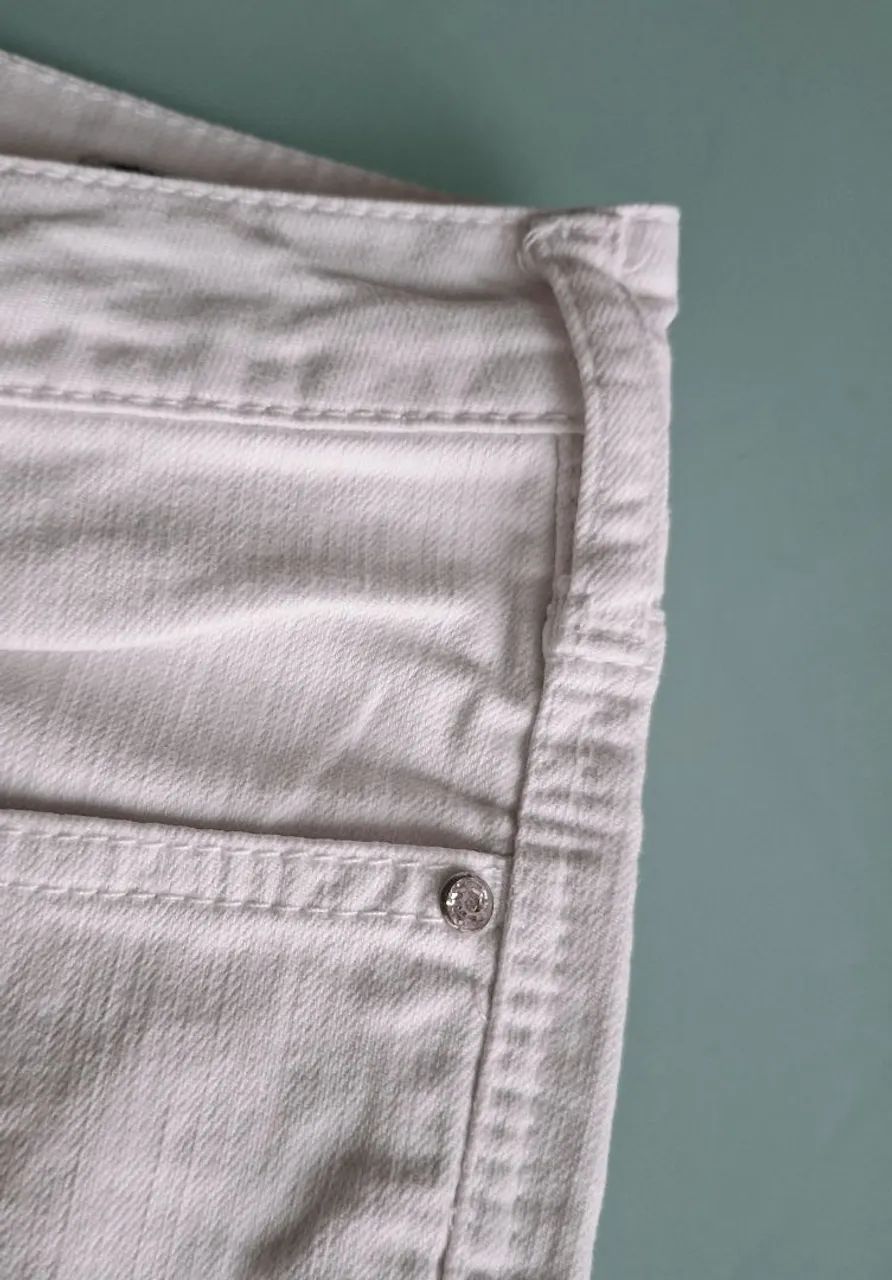 Calça Jeans branca Carlos Miele 40 - Foto 4