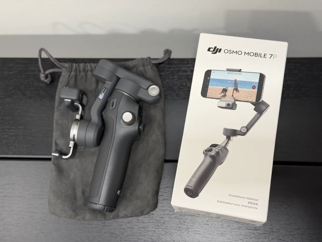 【美品】DJI Osmo Mobile 7P&DJI MIC MINI SET Osmo Mobile 7P + Microfone DJI Mini - Acessórios de Celular