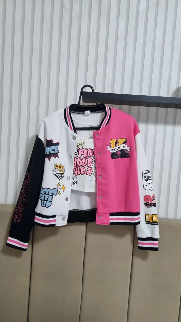 Trijunto infantil menina branco - Foto 4