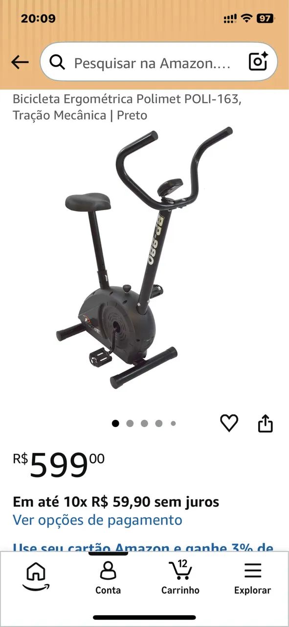 Bicicleta ergométrica 
