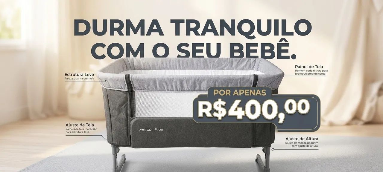 Berço Portátil Cosco Pluggy