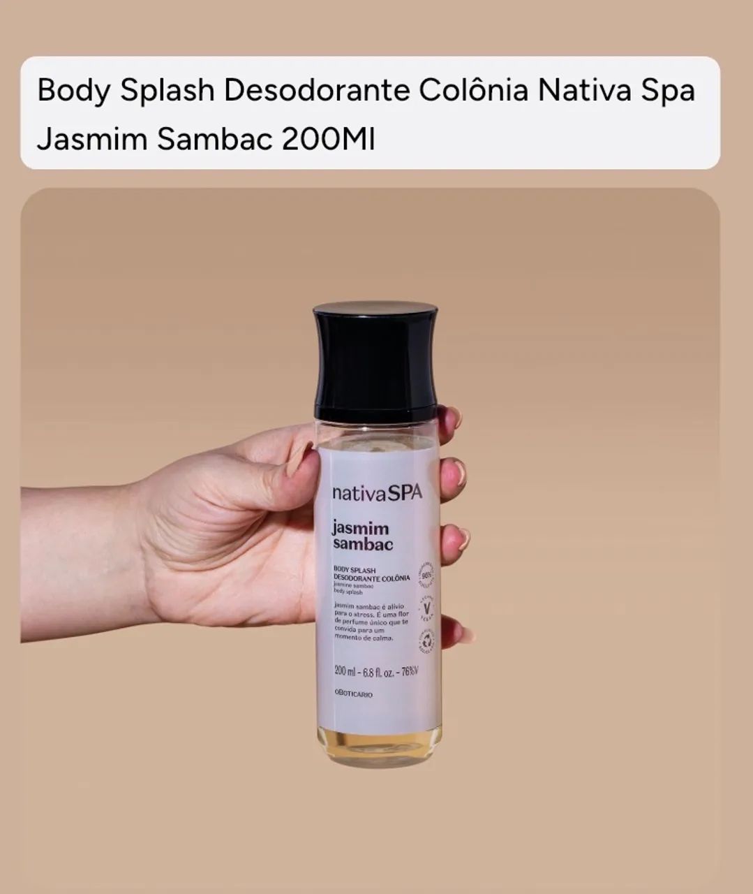 Body splash jasmim sambac