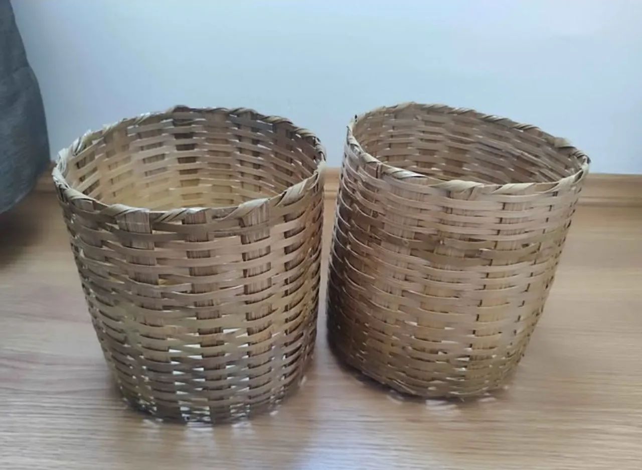 Cachepôs de Bambu Trançado 2 un 
