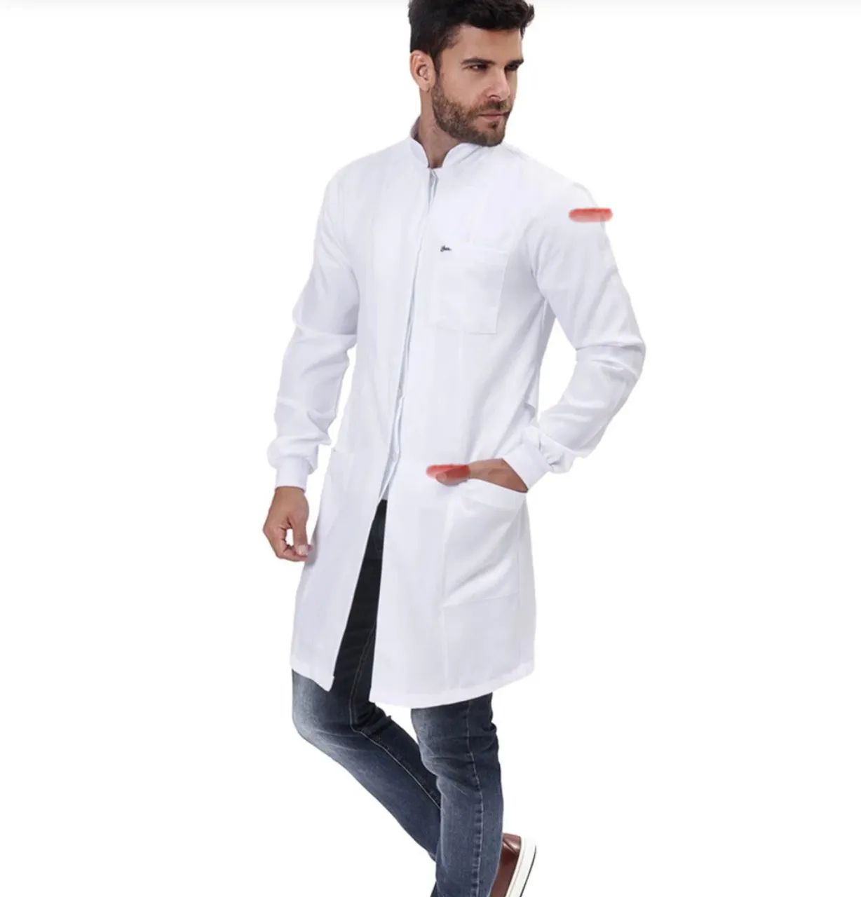 Jaleco masculino em gabardine  - Foto 5