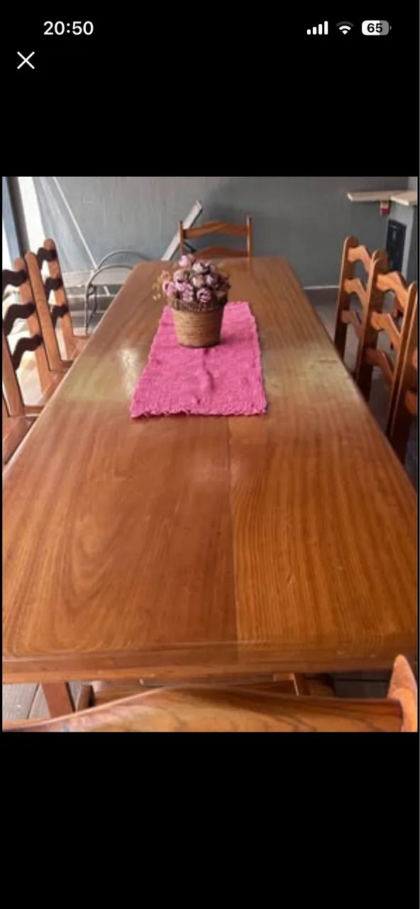 Mesa de madeira  embuia  - Foto 3