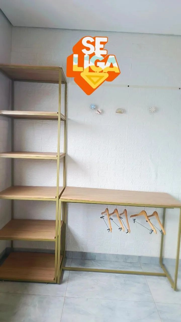 Conjunto Estante e Mesa Espositora - Foto 2