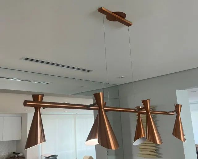 Luminária Zig Zag  Lustre Pendente Linear 
