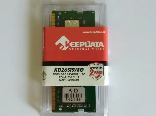 Memória Ddr4 notebook 8gb - 2666mhz KeepData - lacrada
