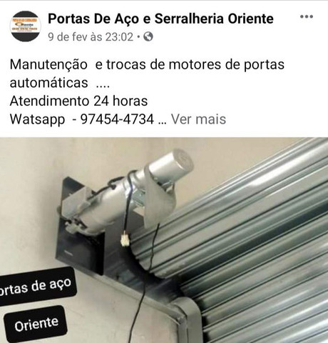 Manutenção de portas automáticas de enrolar  9,7454,,4734