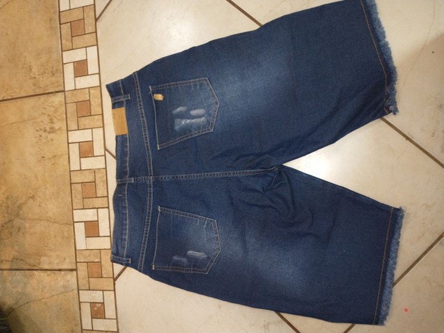 Bermuda Jeans tamanho 46 masculina - Foto 2