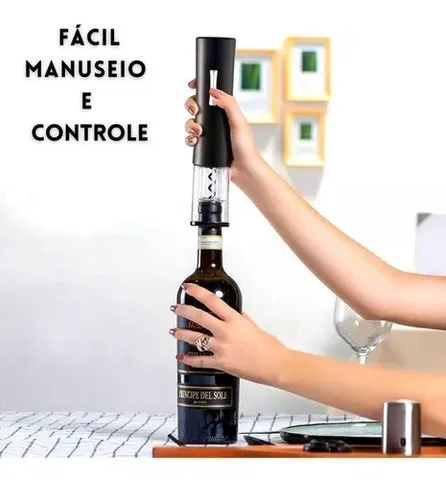 Kit Saca Rolha Abridor de Vinho Profissional e Acessórios Premium +  Tabuleiro e Peças Xadrez - Estojo