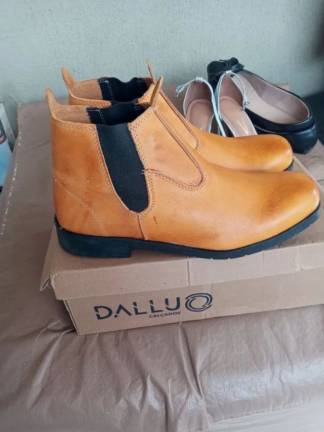 Bota botina de couro 42 - Foto 2