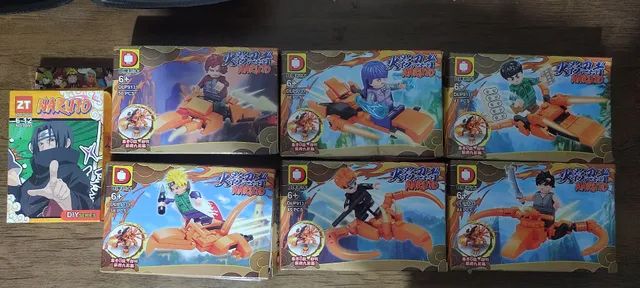 01 Mini Lego Naruto Promoção / Gaara, Hinata, Sasuke, Rock Lee, Minato, Pain Itachi