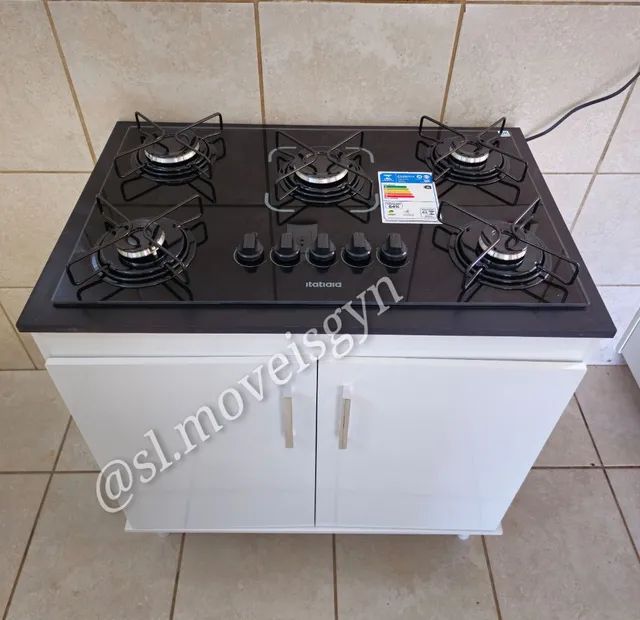 Balcão com cooktop Itatiaia 