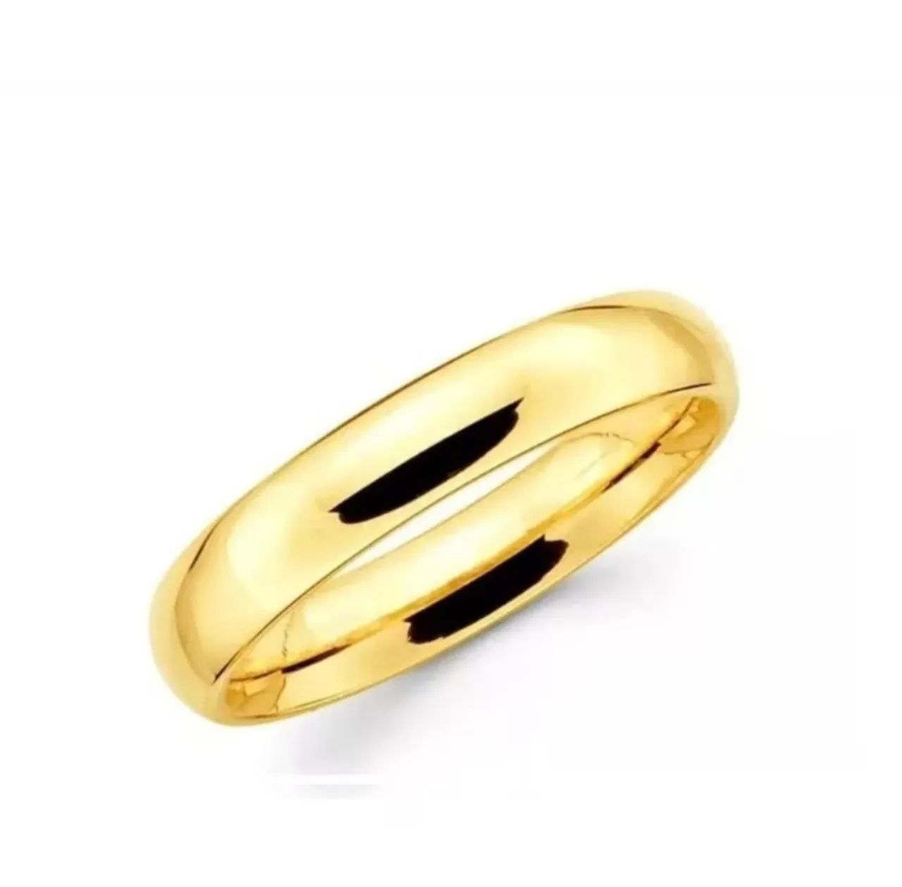 Par de Alianças de Aço Inoxidável, Dourada e Prateada - Foto 3