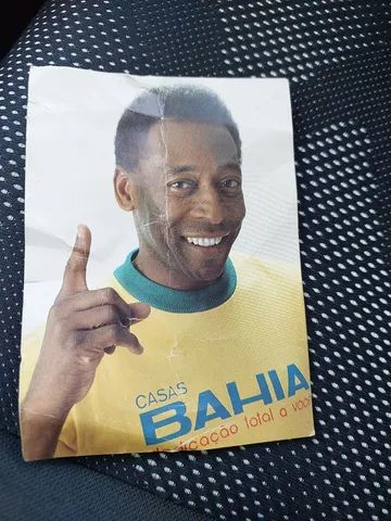  FOTO PROPAGANDA ANTIGA PELÉ CASAS BAHIA  SÓ VENDA