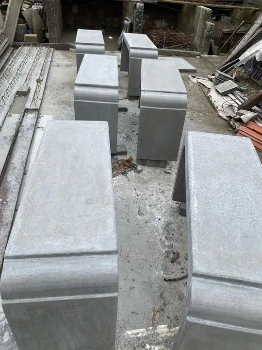 Banco de Concreto para Jardim - Estilo Clássico - Foto 2