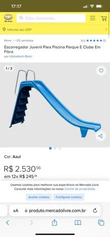 ESCORREGA DE FIBRA PARA PISCINA Artigos infantis Itaipu Niterói OLX