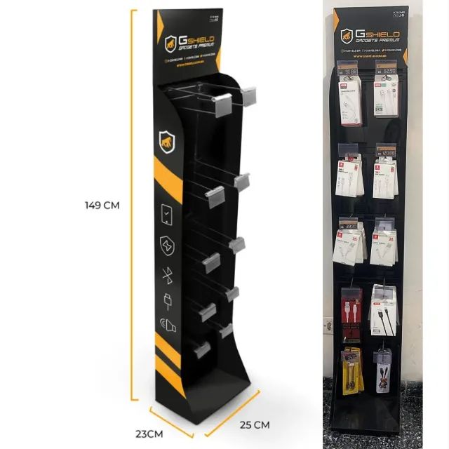 Display Expositor de chão - 10 ganchos - Gshield