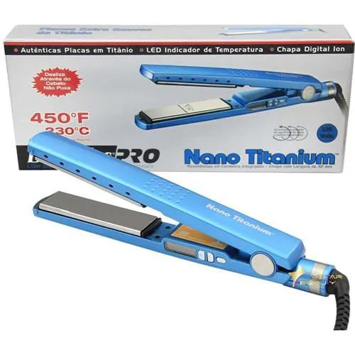 Prancha alisadora chapinha nano titanium