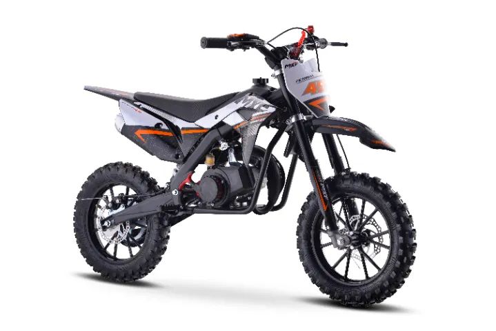 Mini Moto Cross Trilha Infantil Ferinha 49cc Mxf a Gasolina Cor Laranja