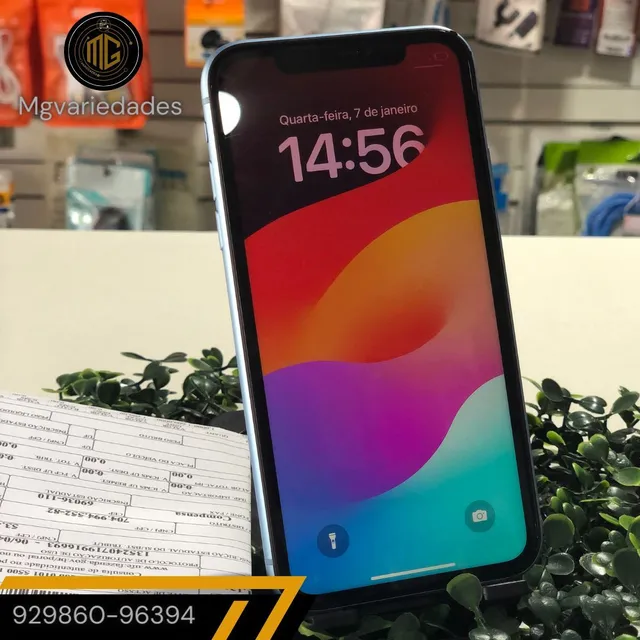 Iphone XR Azul - 128GB todo Original Com Garantia