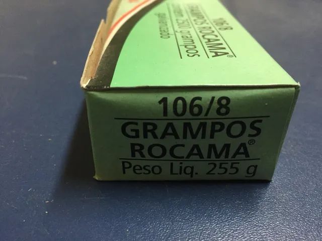 Grampo polido 8mm 106/8 Tapeceiro c/2500 grampos Rocama - Foto 4