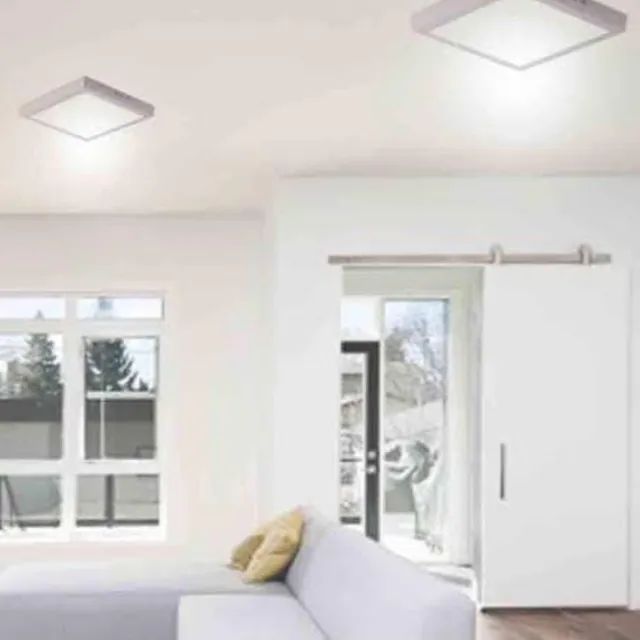 Luminária led slim instalado 