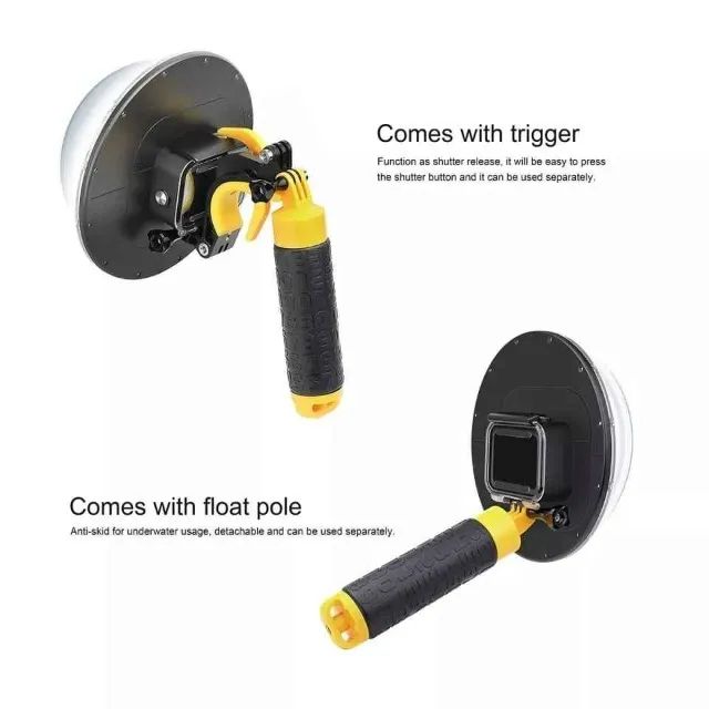 Dome Telesin 6 Polegadas (com gatilho) para GoPro Hero modelos 9/10/11/12 - Foto 4