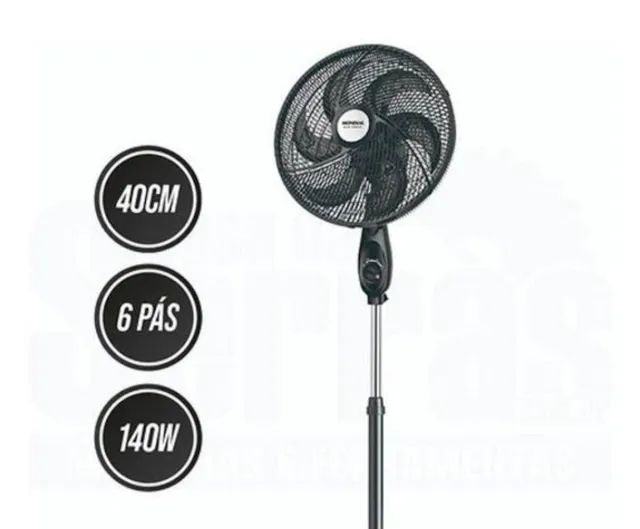 VENTILADOR COLUNA(PÉ) 40CM MONDIAL  - Foto 4