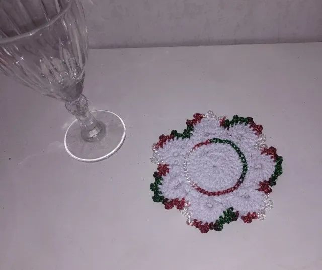 Jogo americano de natal - crochê  - Foto 5