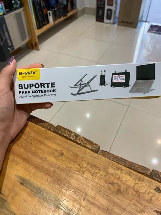 Suporte de alumínio para notebook - Foto 3