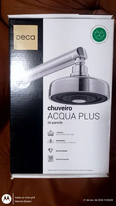 Chuveiro inox 