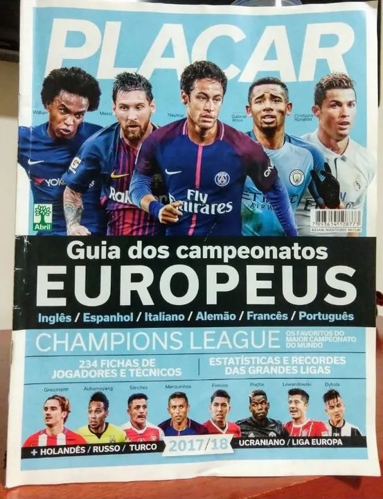 Guia dos Europeus 2017-2018 - Placar 1