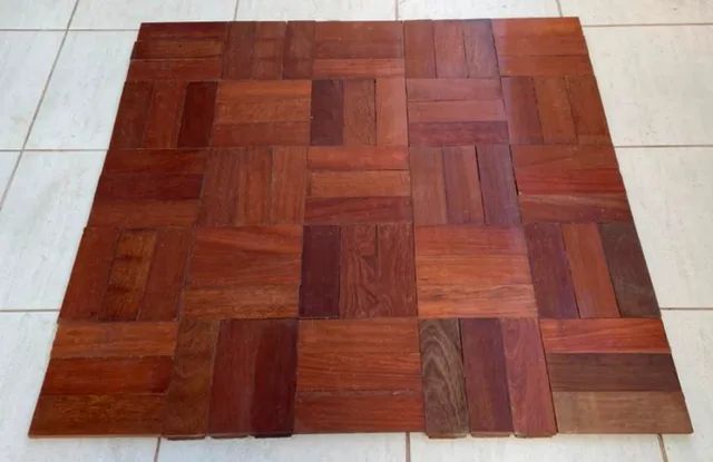 Kit 10 Tacos De Madeira Jatobá 7x21x1,9 - Foto 3