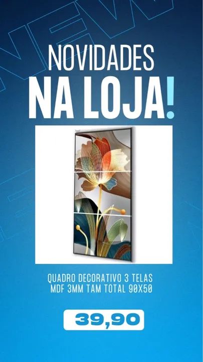 QUADRO FLOR TULIPA 50x90