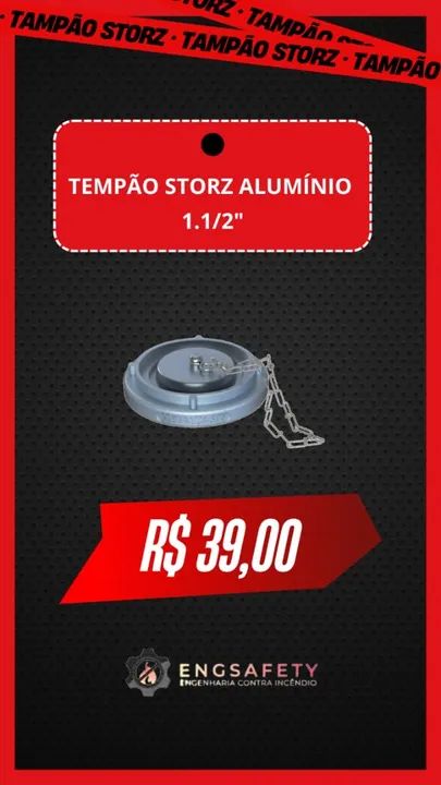 Tampão Cego Storz com Corrente