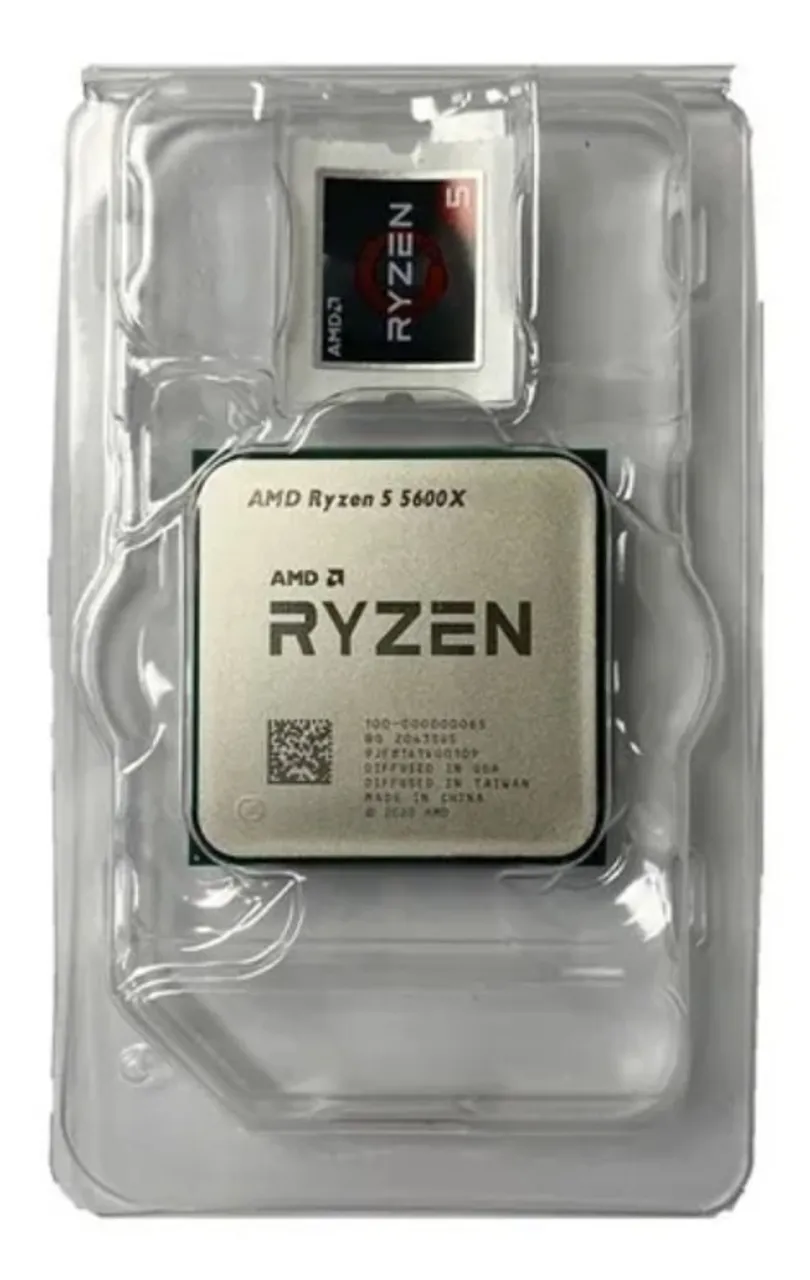 Processador AMD Ryzen 5 5600X, 3.7GHz (4.6GHz Max Turbo), 6/12, Cache 35MB, OEM, 12x 76,01
