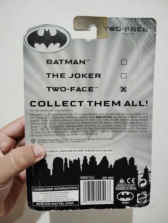 Boneco Two-Face Batman - Coleção65562850233219121