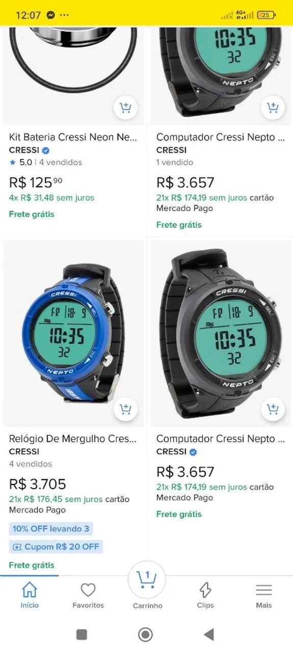 Computador de mergulho cressi nepto zero na caixa  - Foto 2