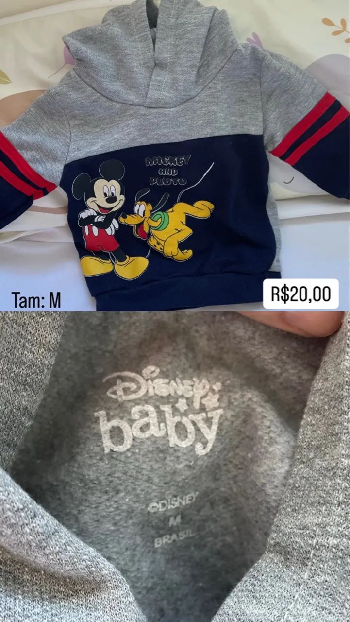 Blusa de Moletom Disney Baby - Tamanho M