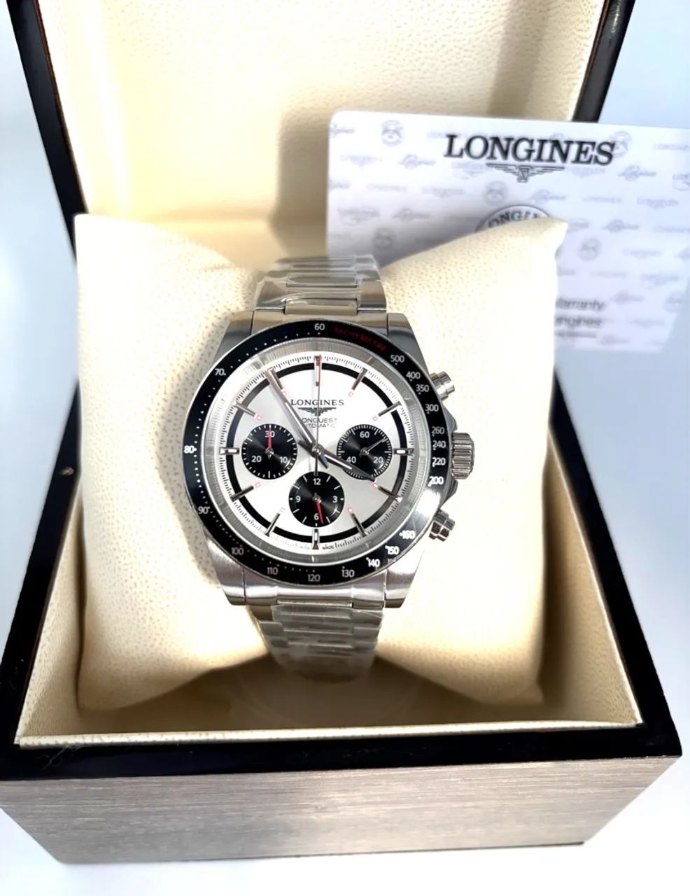 Relógio Longines Conquest - Azul | Branco + Caixa Preta