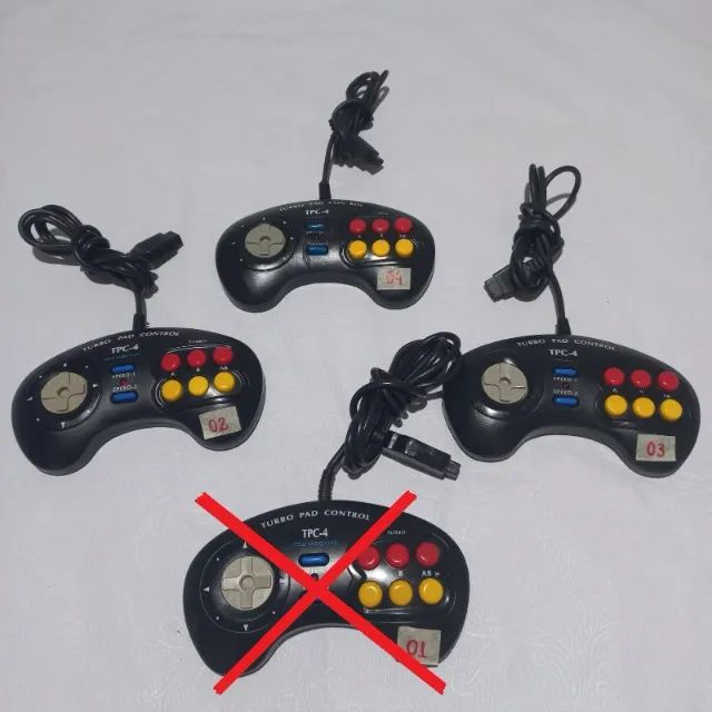 Joystick Dynacom Turbo Pad Control TPC-4 p/ Master e Atari (Preço unitário)