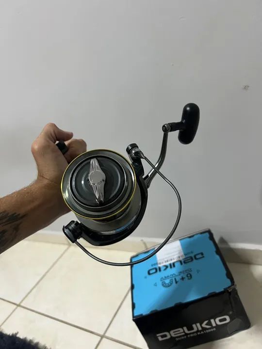 Carretilha de Pesca Deukio ka10000+ tesoura de pesca - Foto 2